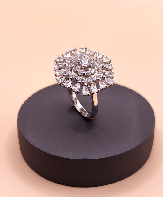 Silver Bloom Ring 925 Pure Silver