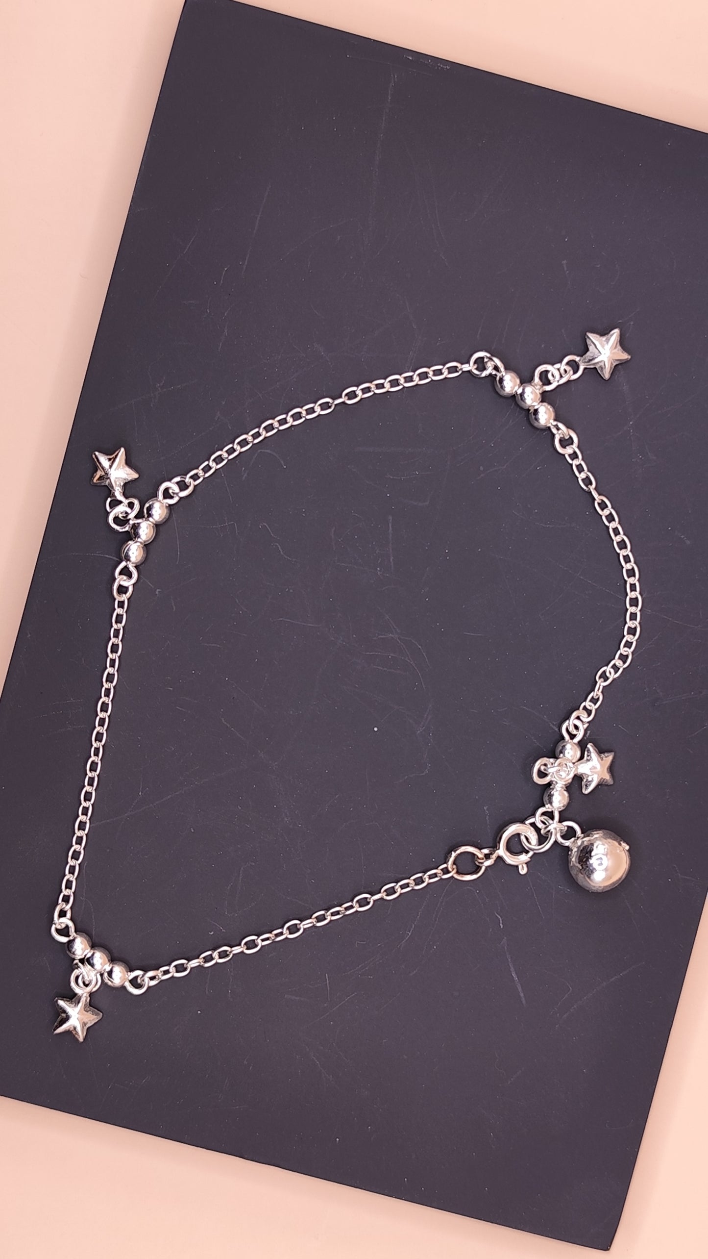 Silvona Star Anklet 925 Silver