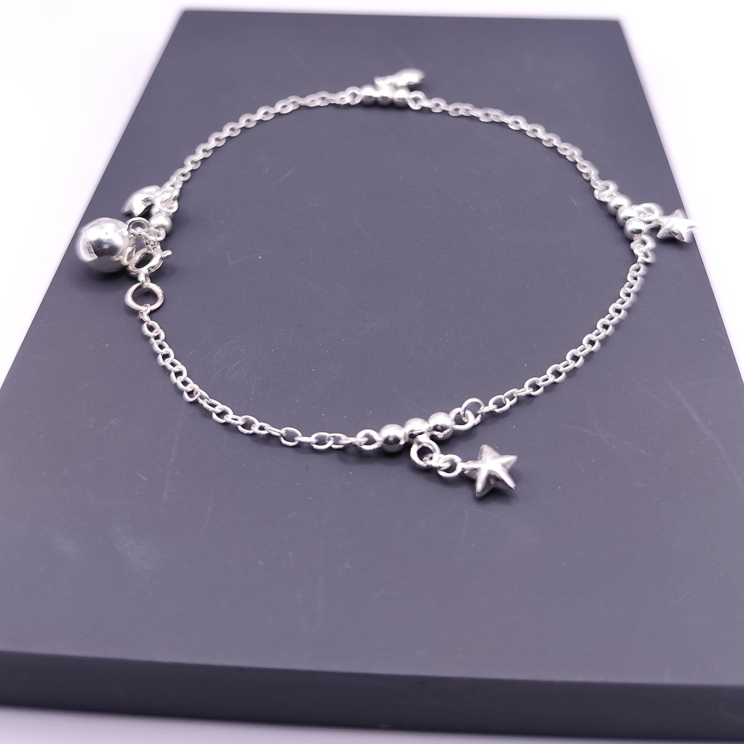 Silvona Star Anklet 925 Silver