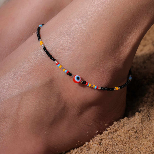 Entangled heart anklet