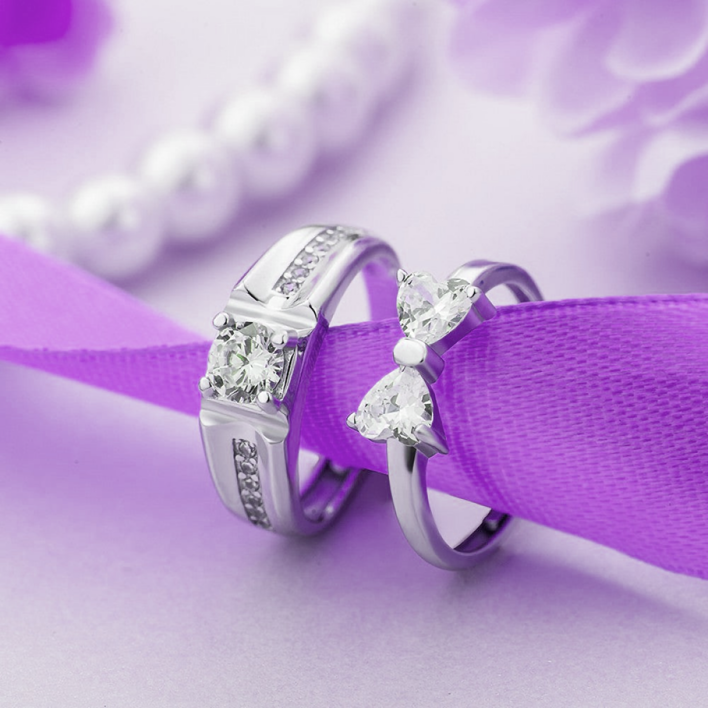 Forever Knot Couple 925 Silver Rings