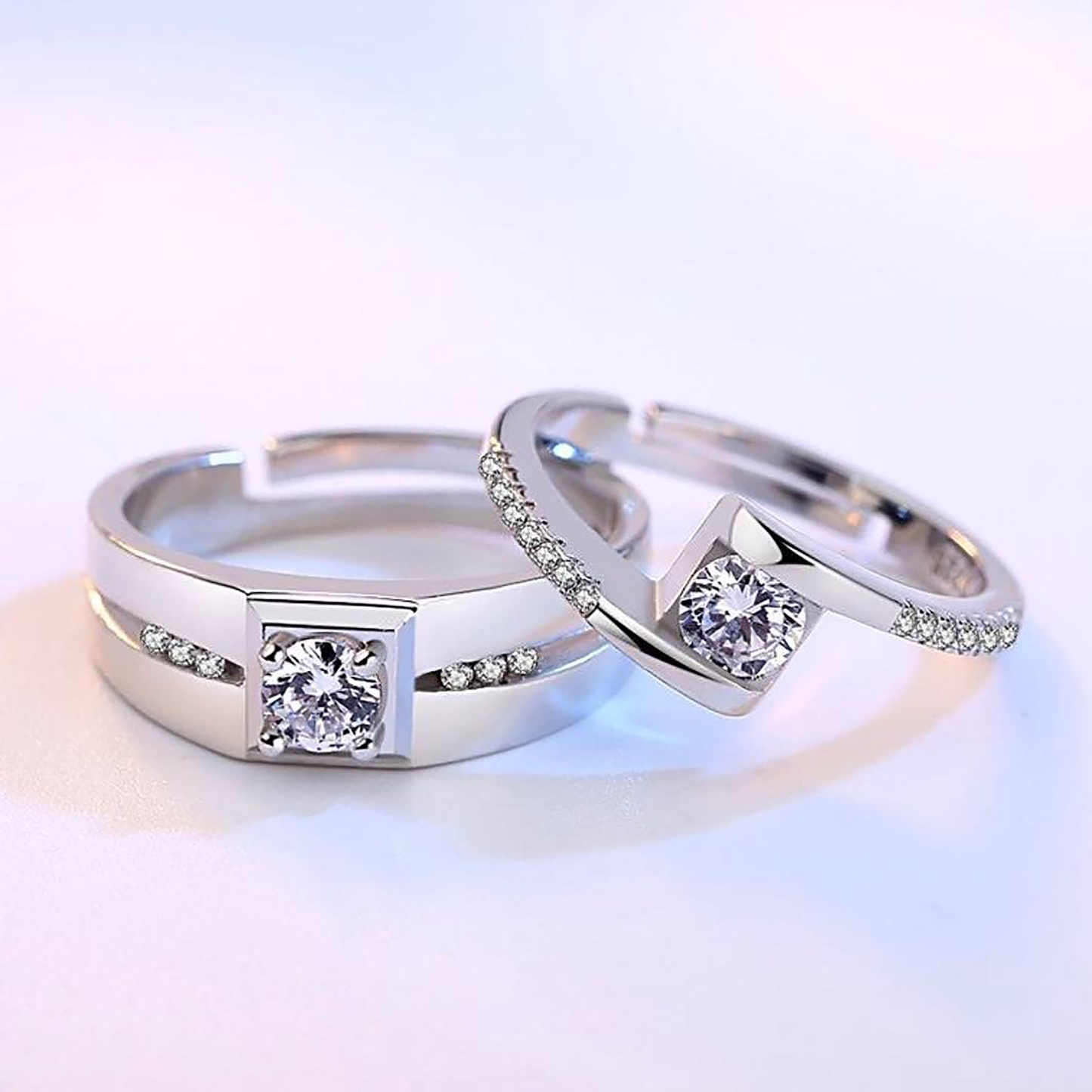 Eternal Bond Couple 925 Silver Rings