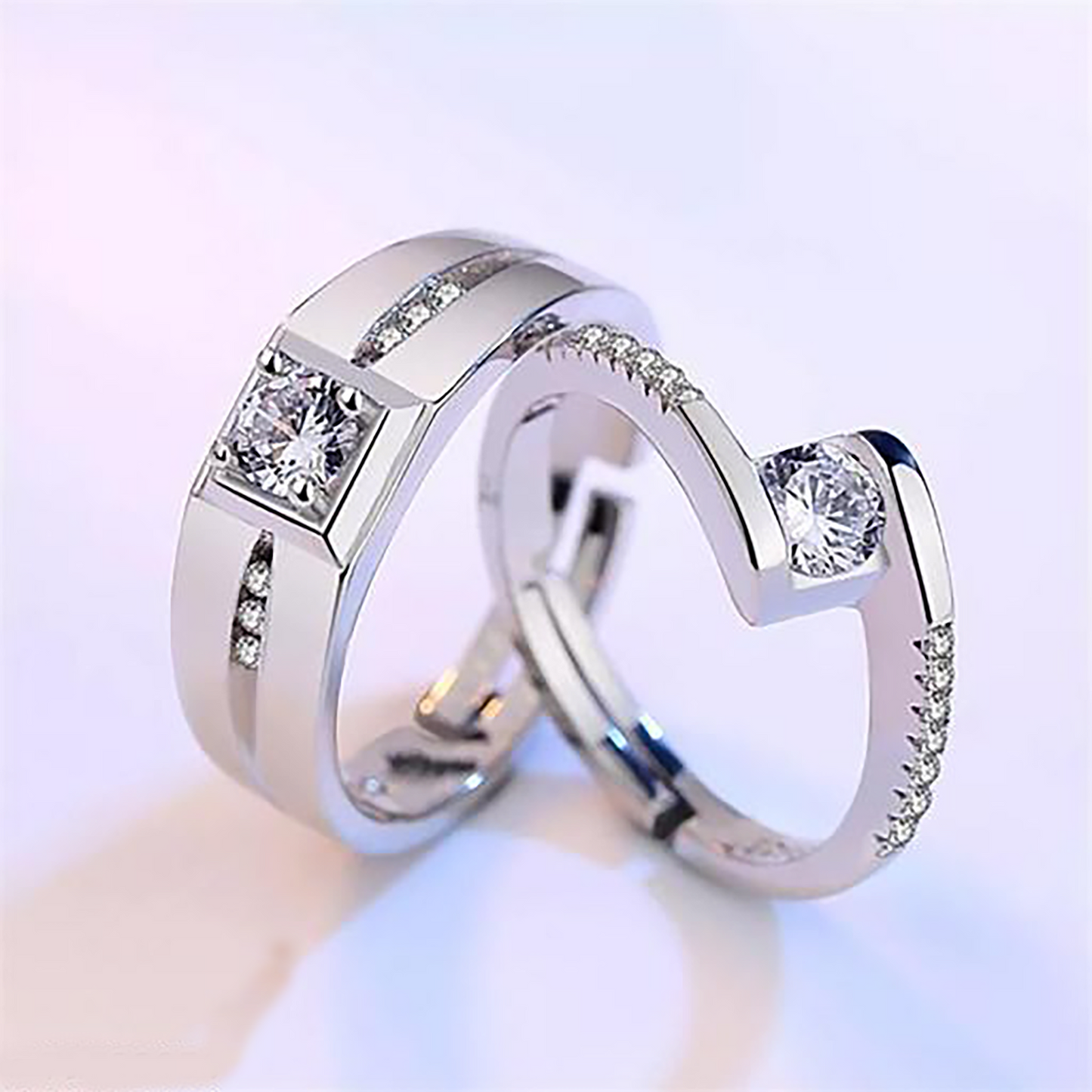 Eternal Bond Couple 925 Silver Rings