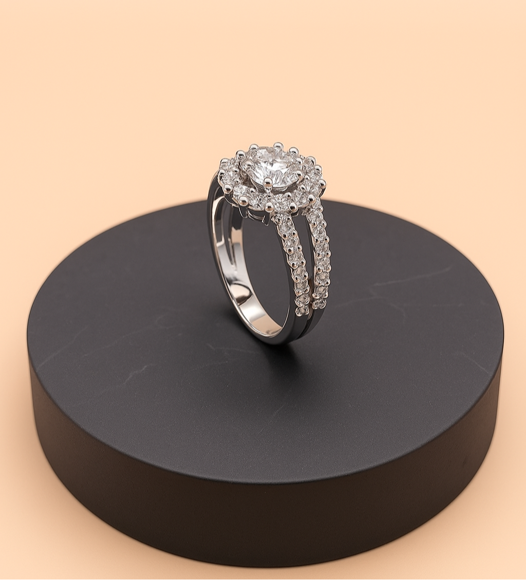 Celeste Spark 925 Silver Ring for Women & Girls