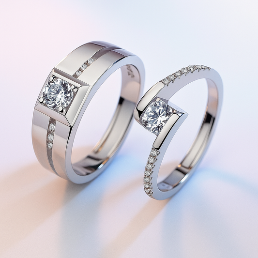 Eternal Bond Couple 925 Silver Rings