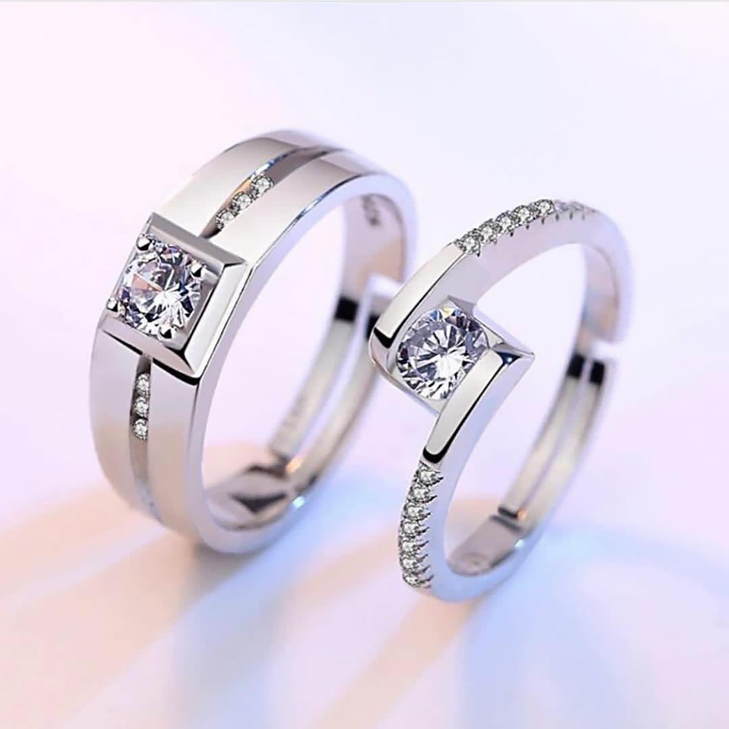 Eternal Bond Couple 925 Silver Rings