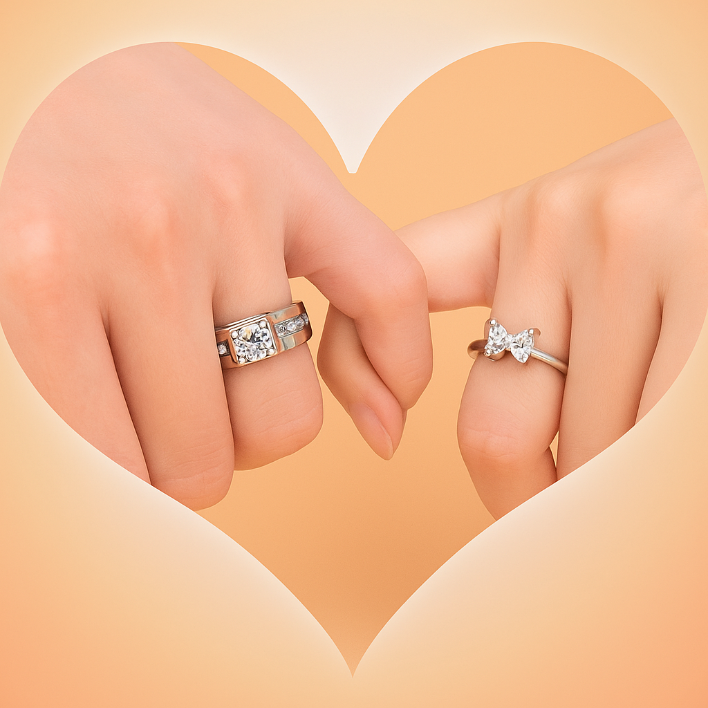 Forever Knot Couple 925 Silver Rings