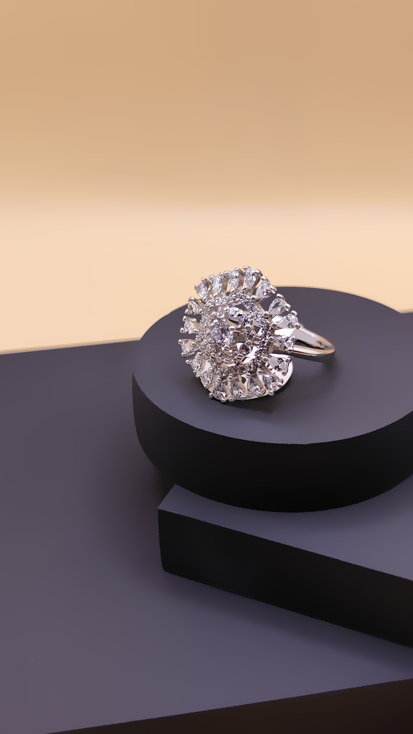 Silver Bloom Ring 925 Pure Silver