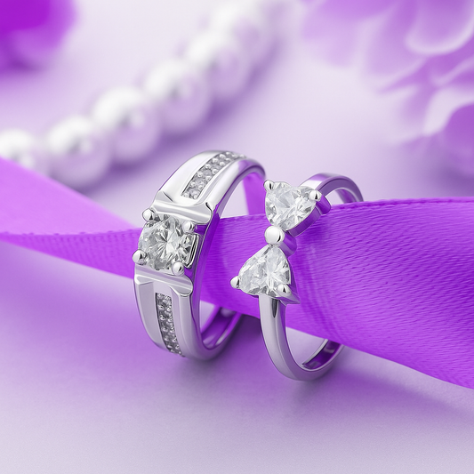 Forever Knot Couple 925 Silver Rings