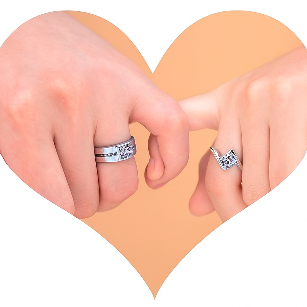 Eternal Bond Couple 925 Silver Rings