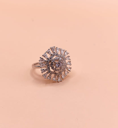 Silver Bloom Ring 925 Pure Silver