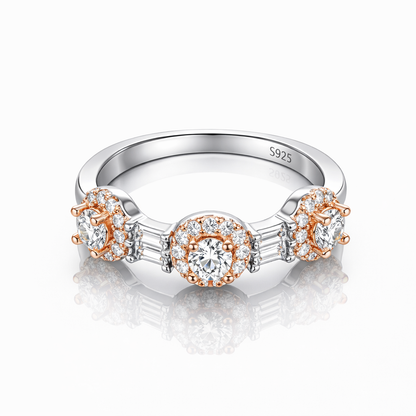 Rosella Trio Spark 925 Silver Ring