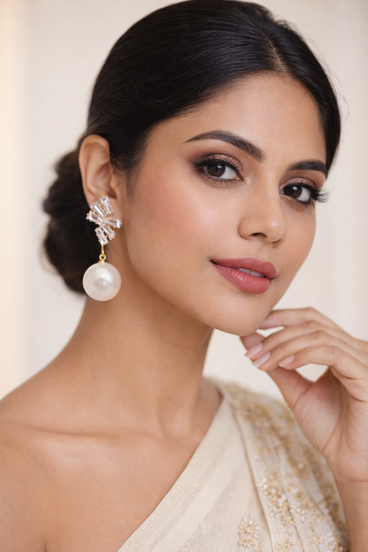Silvona Luxe Pearl Drop Earrings