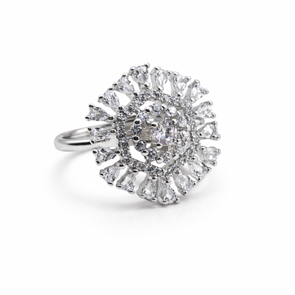 Silver Bloom Ring 925 Pure Silver