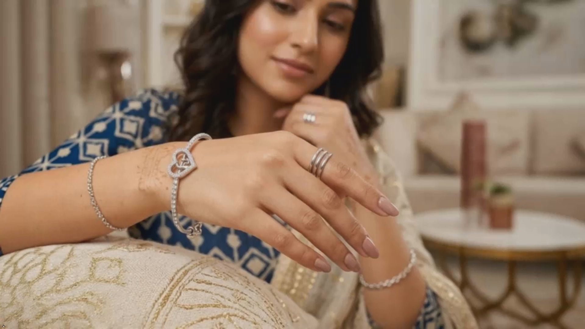 AD Heart Bracelet for Women