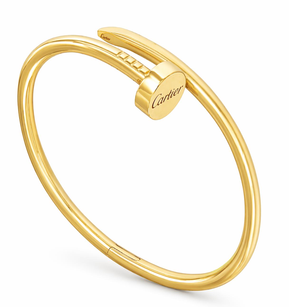 gold polished luxe nail love bracelet for women gold polished luxe nail love bracelet for women