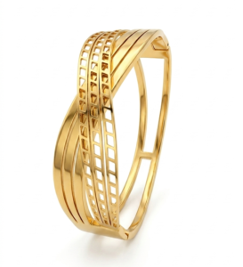 premium gold polished anti tarnish stainless steel bracelet for women stylish