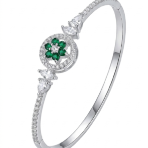 elegant american diamond floral bracelet for women