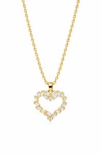 silvona anti tarnish heart pendant necklace