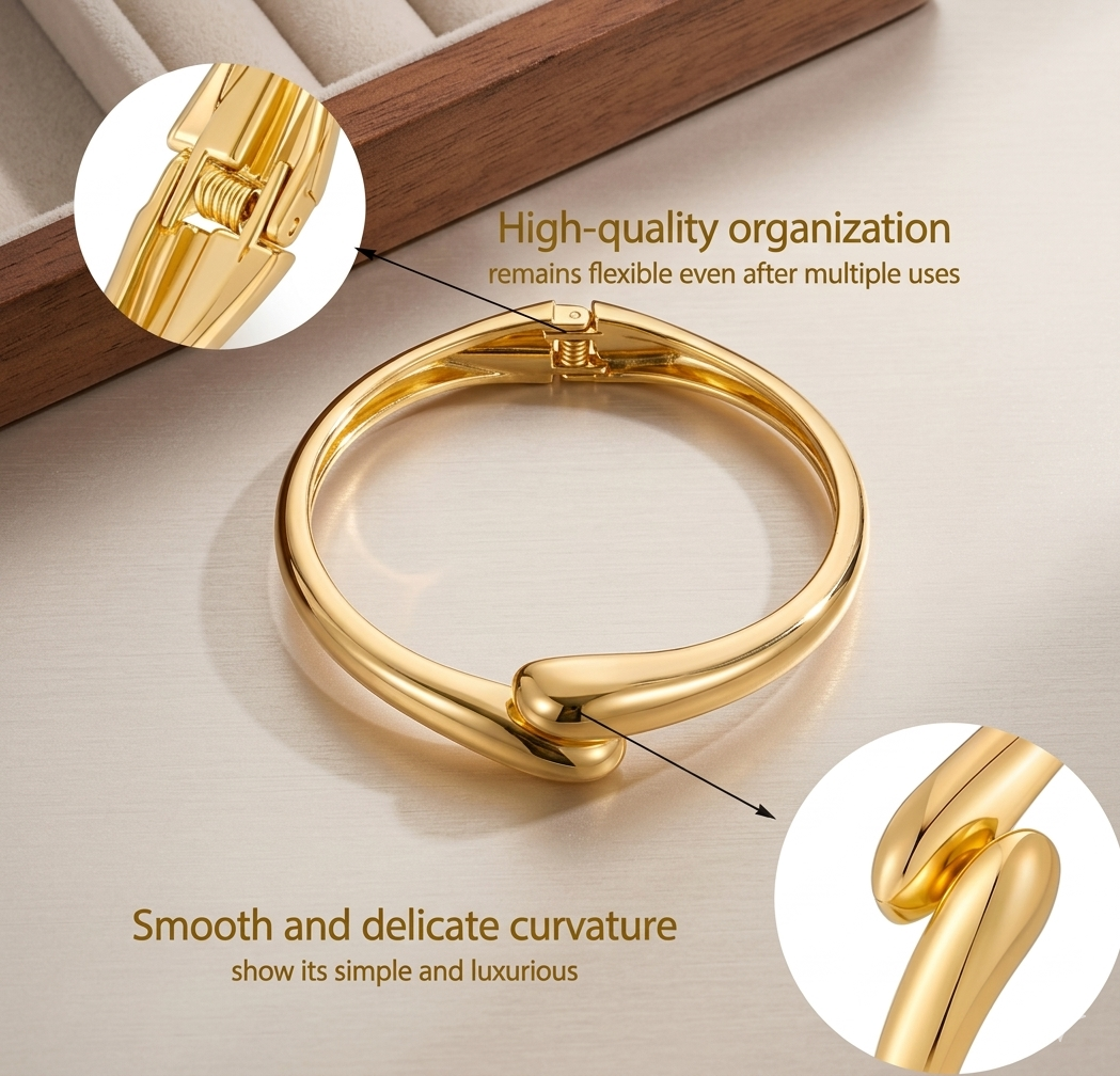 luxury gold polished open cuff bracelet for girls stylish luxury gold polished open cuff bracelet for girls stylish