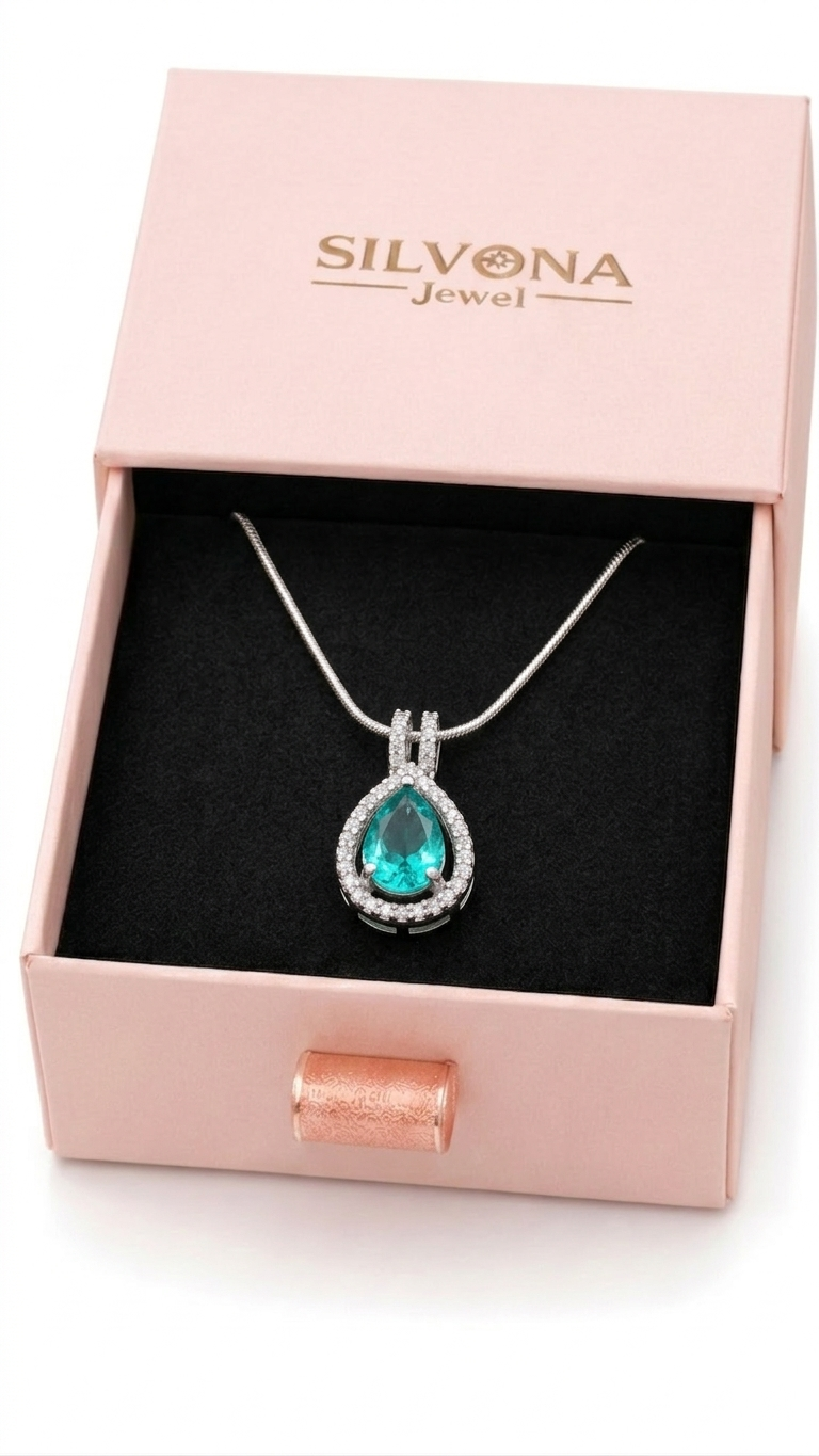 american diamond teardrop pendant necklace for women american diamond teardrop pendant necklace for women
