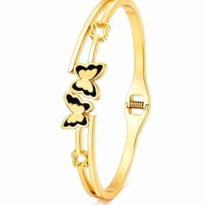 elegant butterfly design bangle, hypoallergenic, durable