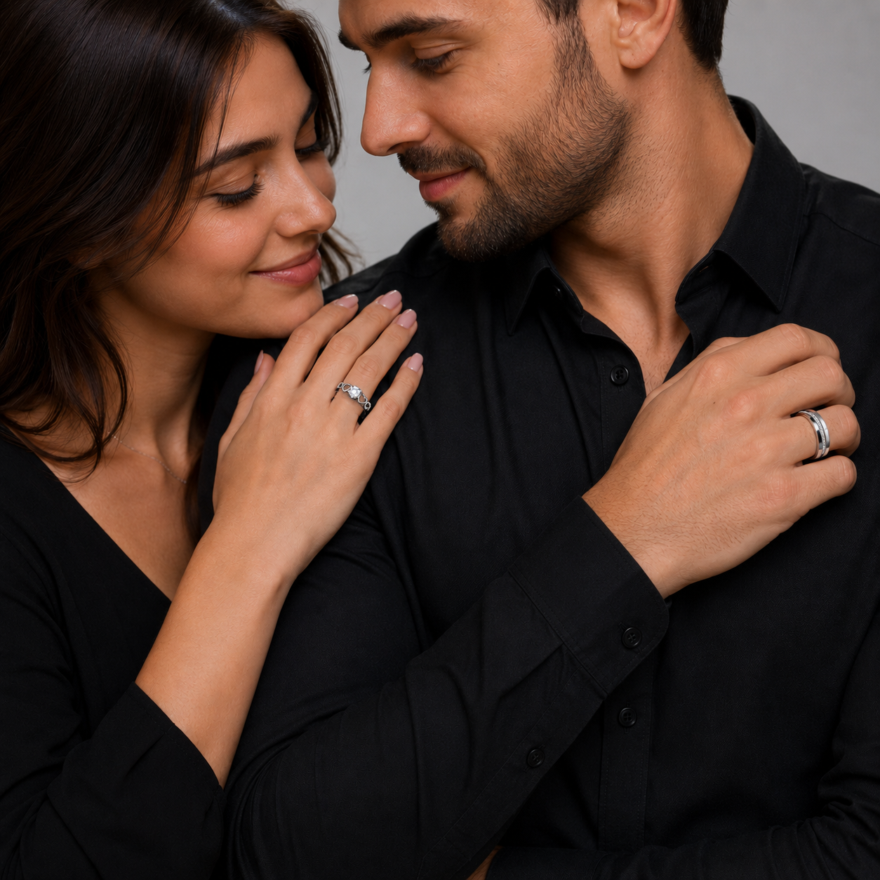 silvona jewel heartsync couple 925 sterling silver rings silvona jewel heartsync couple 925 sterling silver rings