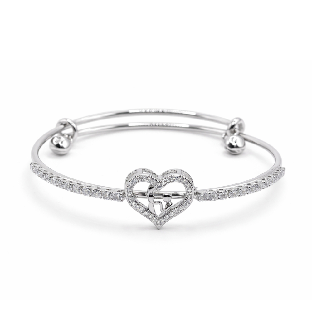 elegant heart ad bracelet for women,premium brass adjustable kada elegant heart ad bracelet for women,premium brass adjustable kada