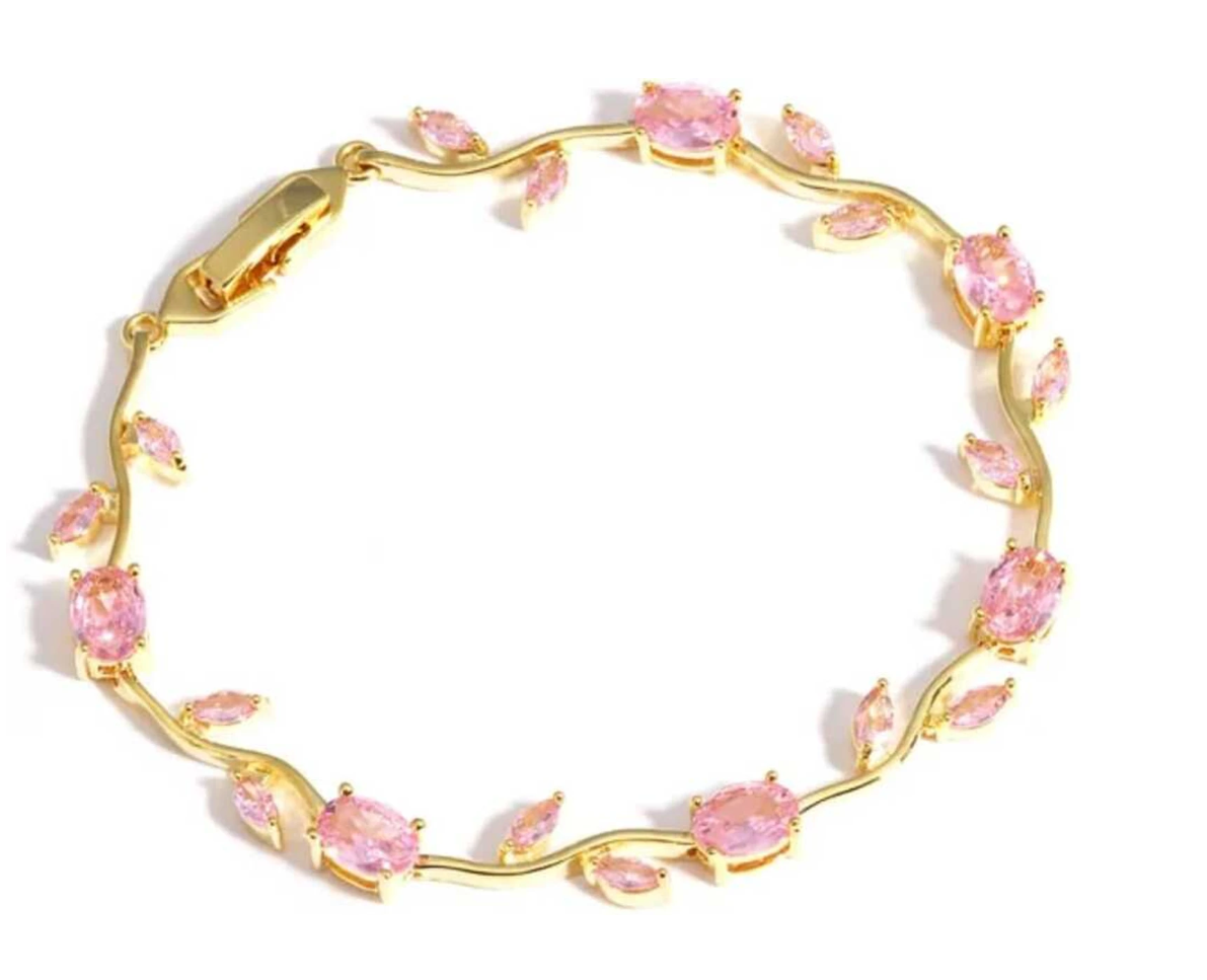 pink tulip bracelet for women & girls stylish pink tulip bracelet for women & girls stylish