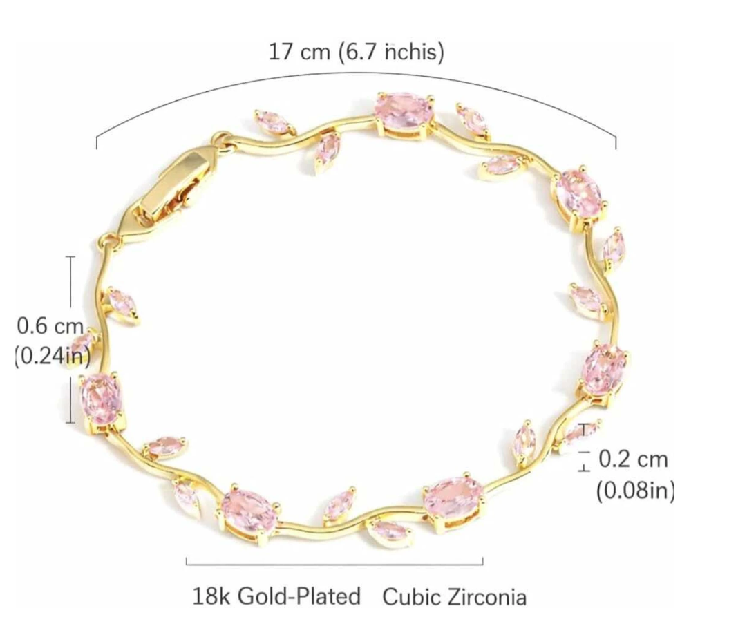 pink tulip bracelet for women & girls stylish pink tulip bracelet for women & girls stylish
