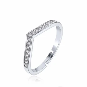 silvona jewel v shine elegance 925 silver ring