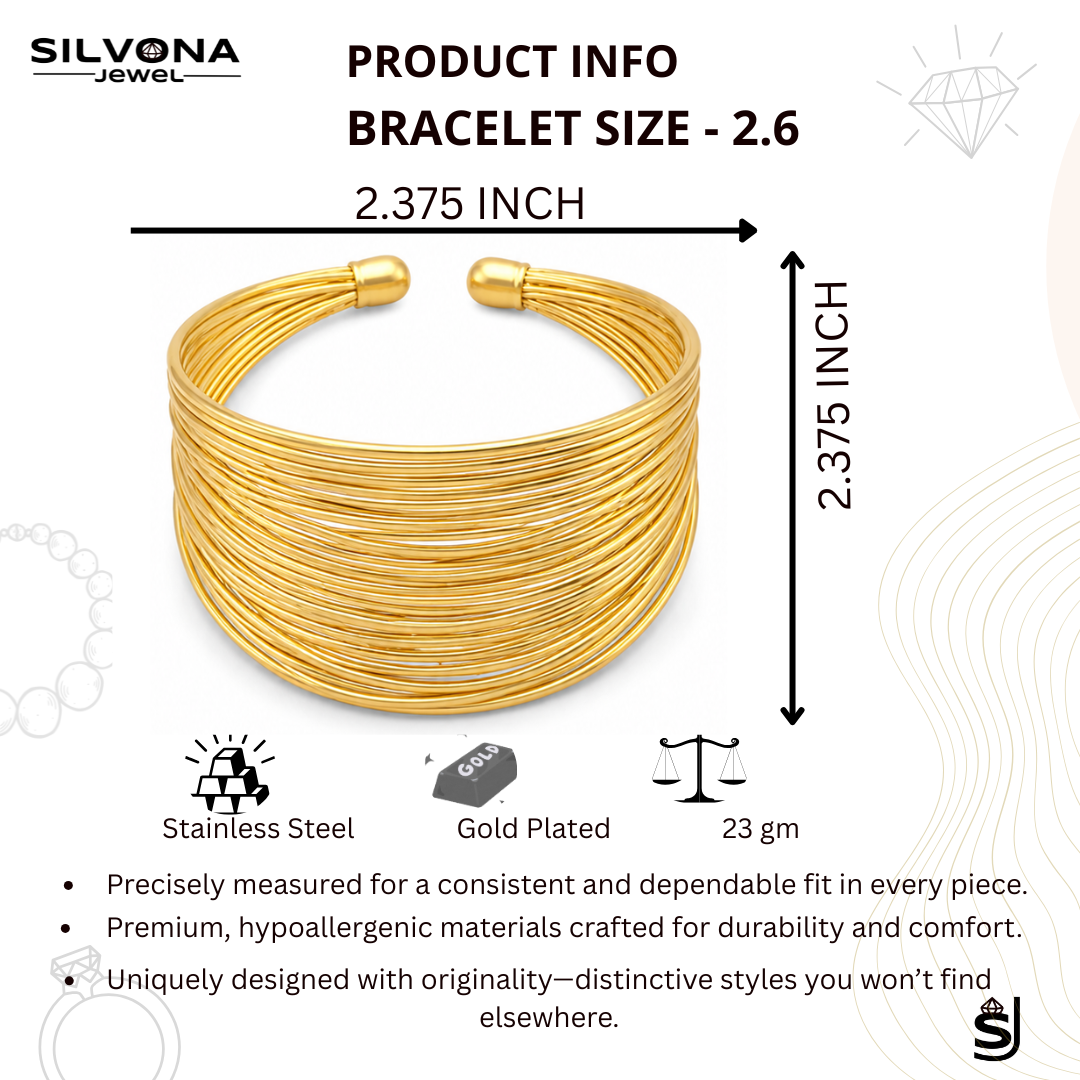 gold polished stainless steel open cuff bracelet for women stylish gold polished stainless steel open cuff bracelet for women stylish