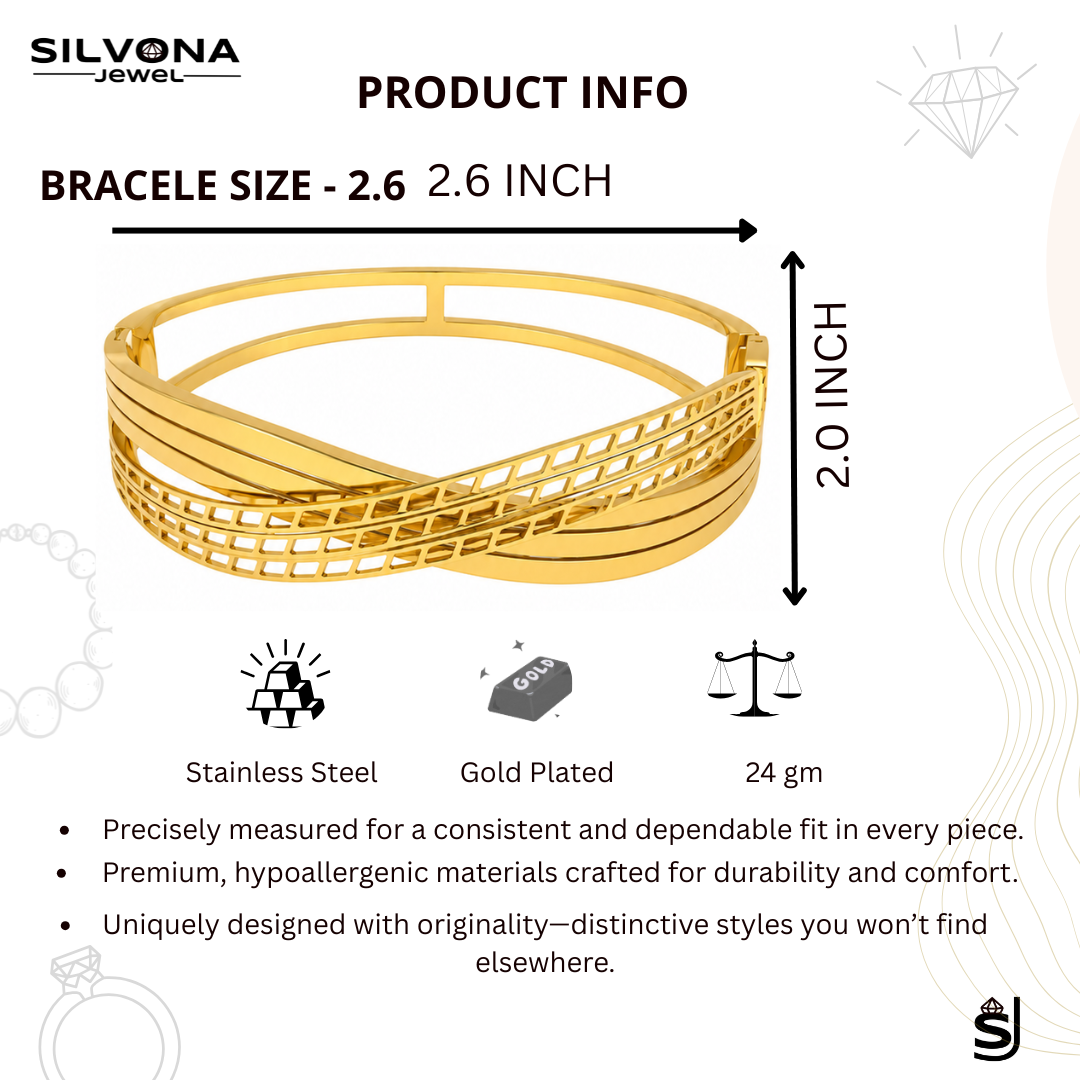 premium gold polished anti tarnish stainless steel bracelet for women stylish premium gold polished anti tarnish stainless steel bracelet for women stylish